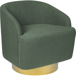 Beliani LAVIK - Fauteuil-Groen-Polyester