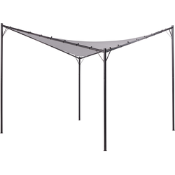 Beliani AVENTINE - Tuin pergola-Grijs-Polyester, Staal