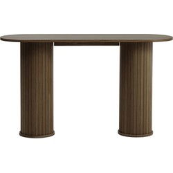 Sidetable Donker Eikenhout - 130x40x75cm - Nola
