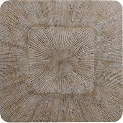 PTMD Wandpaneel Dishita - 120x3x120 cm - MDF - Creme