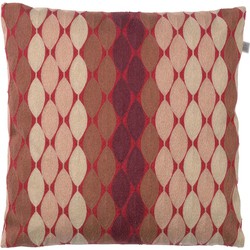 Dutch Decor ADAM - Sierkussen geborduurd  45x45 cm - bordeaux / rood - Dutch Decor