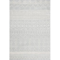 Safavieh Boho Chic Indoor Woven Area Rug, Tulum Collection, TUL229, in Light Grey & Ivory, 91 X 152 cm