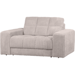 WOOOD Second Date Loveseat - Grove Ribstof - Naturel