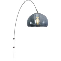 Steinhauer - Gramineus - wandlamp met kunststof smoke kap - staal