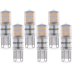 Groenovatie G9 LED Lamp 3W Extra Klein Warm Wit 6-Pack