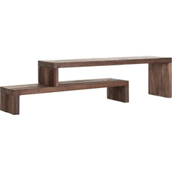 DTP Home TV stand Timber, 2 shelves, extendable,45x150x35 cm, mixed wood