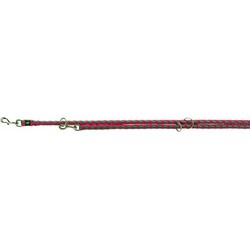 TRIXIE HONDENRIEM CAVO VERSTELBAAR FUCHSIA / GRIJS 200X1,8 CM