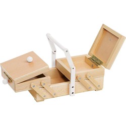 Goki Goki Sewing box with a white handle 22 x 13 x 15 cm