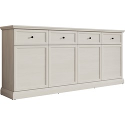 Meubella Dressoir Leroy - Wit eiken - 193 cm