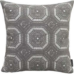 Broderie Grijs | 45 x 45 cm | Kussenhoes | Katoen