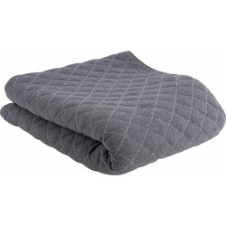 Deken Diamonds Quilted - Grijs - 170x130cm