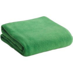Fleece deken/plaid - groen - 120 x 150 cm - Polyester fleece - Plaids