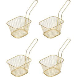 4x Snackhouder/snackmandje 20 cm - Serveerschalen