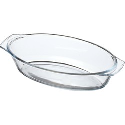 Chef Traiteur Ovenschaal van borosilicaat glas - ovaal - 0.7 Liter - 24 x 13 x 5 cm - Ovenschalen