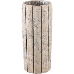 PTMD Bloempot Imani - 20x20x45 cm - Cement - Taupe
