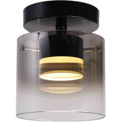 Highlight - Salerno - Plafondlamp - LED - 14 x 14  x 20cm - Zwart