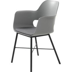 Eetkamerstoel Stof - Grijs - 57x59x83cm - Stoel Whistler