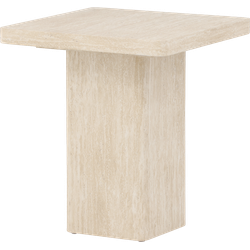 Hannes houten salontafel beige - 50 x 50 cm