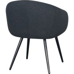Bubble Chair - Teddy stof - Zwart