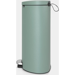 Pedal Bin FlatBack+, 40 litre, Soft Closing, Plastic Inner Bucket - Mineral Mint