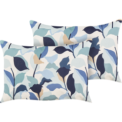 VEGLINO - Tuinkussen set van 2 - Donkerblauw - 40 x 60 cm - Polyester