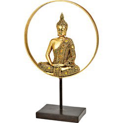 Display Buddha van poly goud (B/H/D) 26x40x11cm