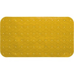 5five Badkamer mat - Anti-slip - geel - 70 x 35 cm - Badmatjes
