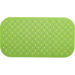 MSV Douche/bad anti-slip mat badkamer - rubber - limegroen - 36 x 65 cm - Badmatjes