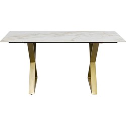 Eettafel Eternity Cross Brass 160x80cm