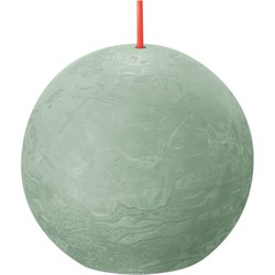 Rustiek bolkaars shine diameter76 jade green