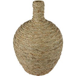 Vaas zeegras d37h52 cm naturel