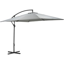 Garden Impressions Corfu parasol 250x250 - donker grijs - licht grijs