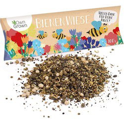 OwnGrown Bijenweide bloemenmix 100G premium bijenzaden voor kleurrijke hommel- en bijenweiden bijenvriendelijke bloemzadenmix bloemenweidezaden - eenjarig en meerjarig