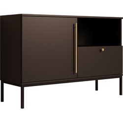 Meubella Dressoir Lagos - Zwart - 120 cm