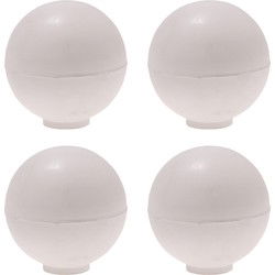 Protect-it Deurstopper/deurbuffer Golf - 4x - D35mm - rubber - wit - Deurstoppers