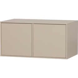 vtwonen Daily Kast Double - Grenen - Dakargrau - 50x100x58 