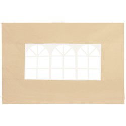 Zijwanden Set van 2 stuks Beige voor Capri 3x3 of Casaria vouwtent 3x6