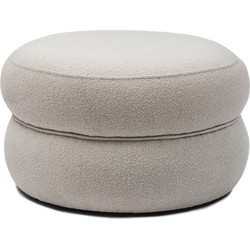 Riviera Maison San Remo Stool Dia 70cm, bouclé, natural grey