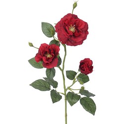 Rosenzweig rot Kunstblume Kunstseide 72 cm - Buitengewoon de Boet