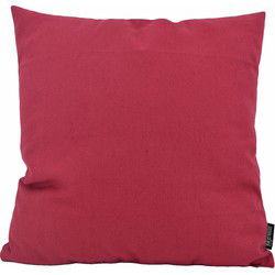Uni Donkerrood | 45 x 45 cm | Kussenhoes | Katoen / Polyester