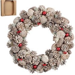 House of Seasons Kerstkrans - Ø50 cm - Wit