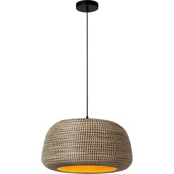 Tornio - Bruin Hanglamp - 1xE27 - Bruin