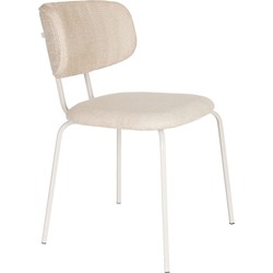 Housecraft Living Jaze Eetkamerstoelen Off-White/ Gebroken wit - Set van 2