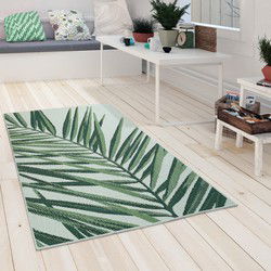 Binnen en Buitenkleed Ostivia - Gebloemd - Groen - 280x380 cm