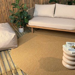 Rond buitenkleed Tone geel/okergeel - Interieur05 - Polypropyleen