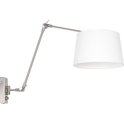 Uittrekbare wandlamp met kap Steinhauer Prestige Chic Zwart