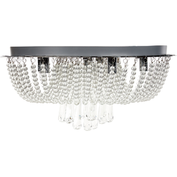 Beliani DORNAS - Hanglamp-Zilver-Kristal