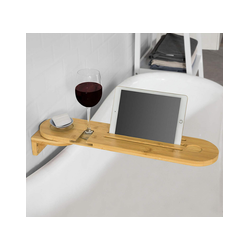 Badplank - Doucherek - iPad houder - 360 ° draaibaar - Bamboe - 60x9x15 cm