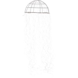 Luca Lighting Kroonluchter Kwal met Klassiek Witte LED Verlichting - H150 x Ø45 cm - Zilver