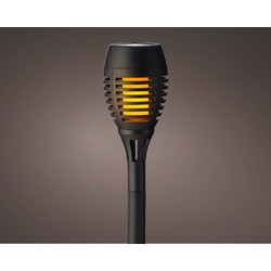 Solartaschenlampe dia7.5-H27cm schwarz - Decoris